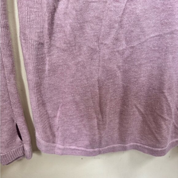 Lululemon Hello Aloe Pullover Sweater Silk Crew Tunic Knit Lightweight Rose Top - Picture 13 of 16